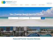 Tablet Screenshot of premierisland.com